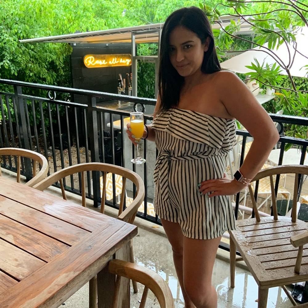 Black and White Romper